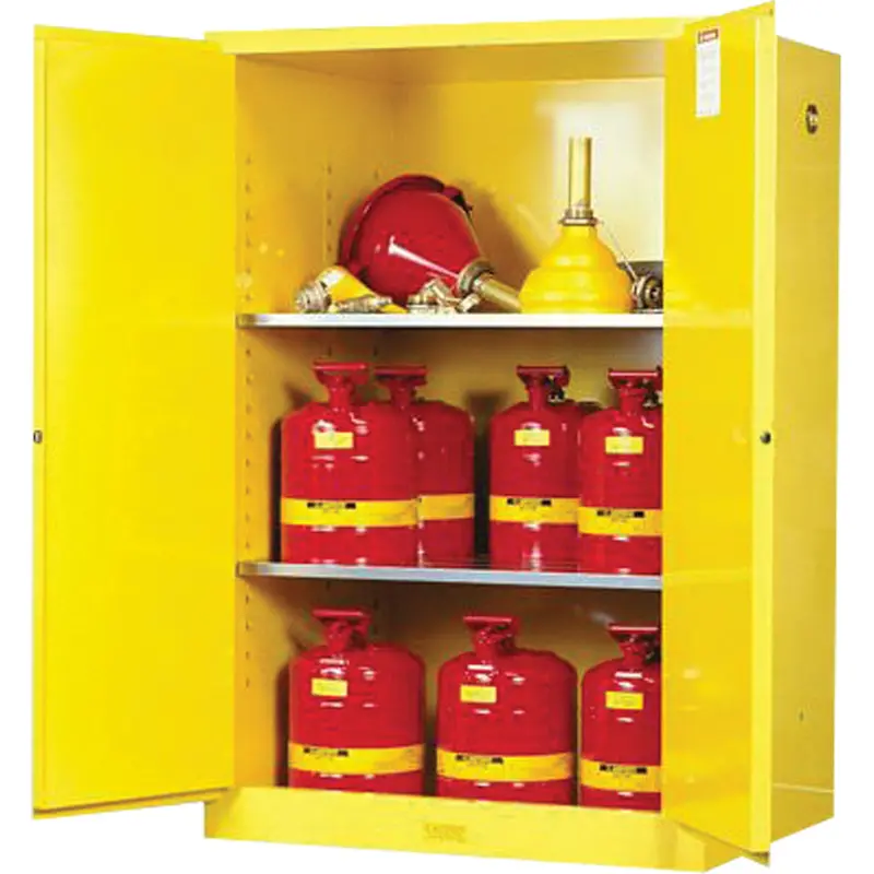 Sure-Grip® Ex Flammable Storage Cabinets, 90 Gal., 2 Door, 43" W X 65" H X 34" D 1