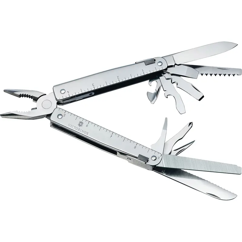 Swisstool Multi-Tool With Lockable Blade, Metal, Metal Handle, 155 Mm L, 26 Functions, 0.7 Lbs. 1
