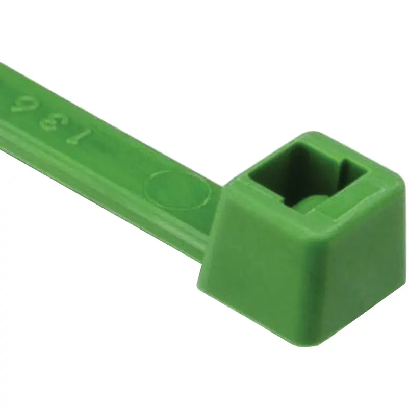 T Series Cable Ties, 8" Long, 50 Lbs. Tensile Strength, Green 1