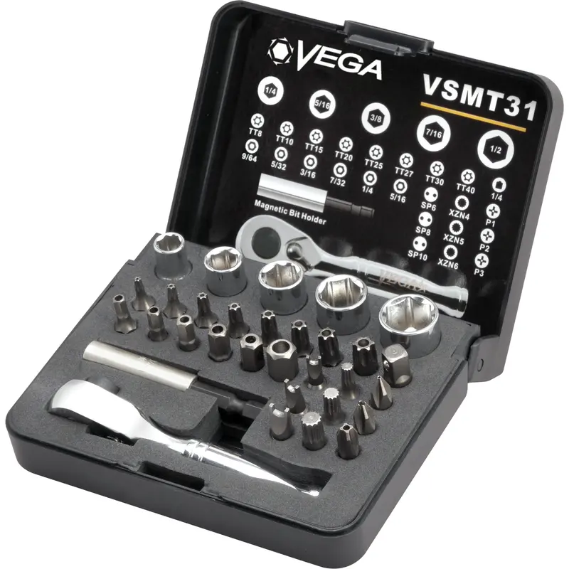 Tamper Proof Bit, Socket & Ratchet Set 1