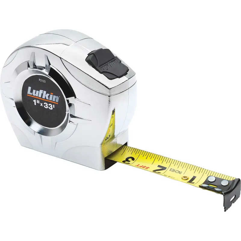 Tape Measure Chrome Engineers, 1" X 33', In./Ft. Graduations 1