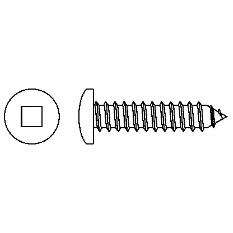 Tapping Pan Head Screws, #10 X 1" L, Zinc Plated 1