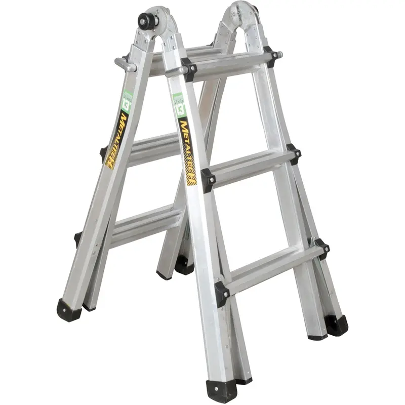Telescoping Multi-Position Ladder, 2.916' - 9.75', Aluminum, 300 Lbs., Csa Grade 1A 1