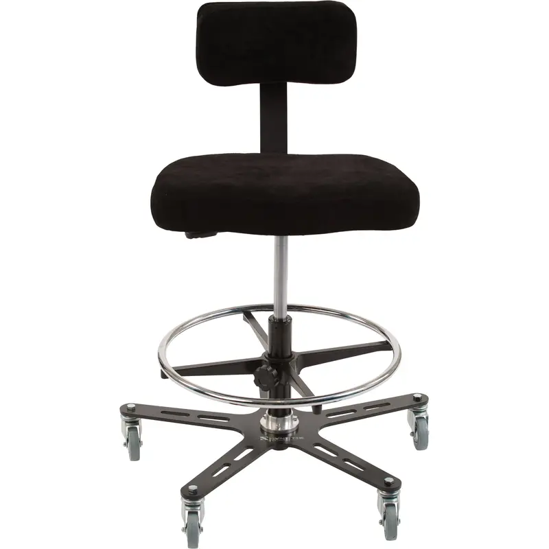 Tf 180 Ergonomic Chair, Mobile, Vinyl Seat, Black 1