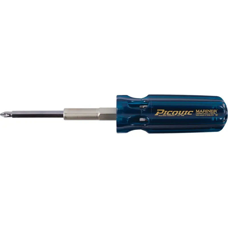 The Mariner Multibit Screwdriver, 6" L, Plastic Handle 1