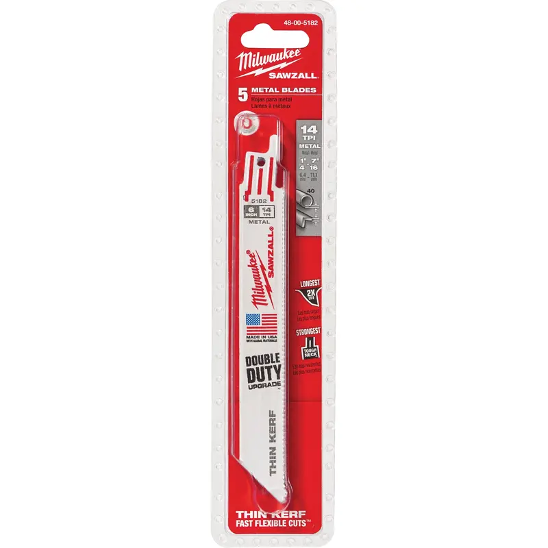 The Torch™ Sawzall® Blade, Bi-Metal, 18 Tpi, 9" L X 1" W 1