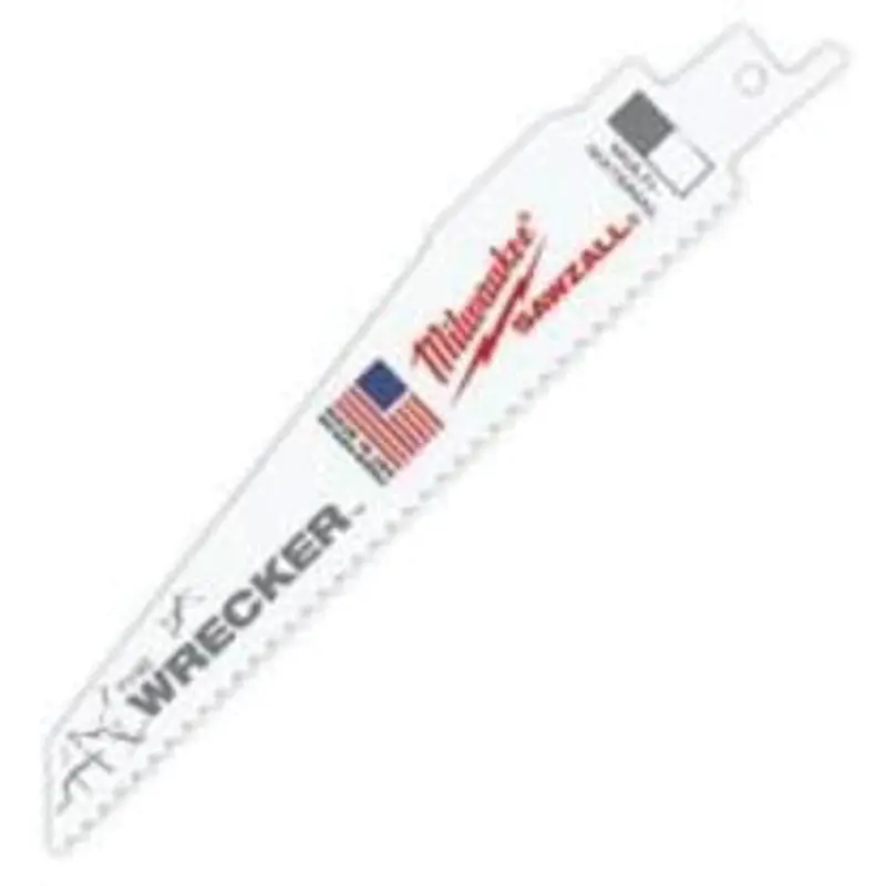 The Wrecker™ Multi-Material Sawzall® Blade, Bi-Metal, 7-11 Tpi, 6" L X 1" W 1