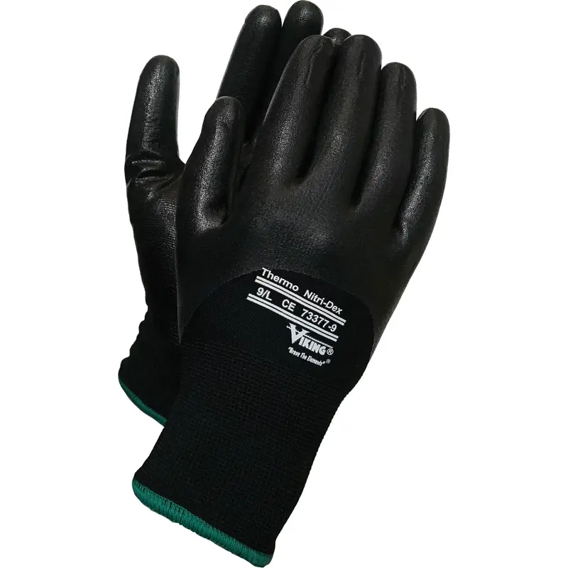 Thermo Nitri-Dex Gloves, 10/X-Large, Nitrile Coating, 15 Gauge, Nylon Shell 1