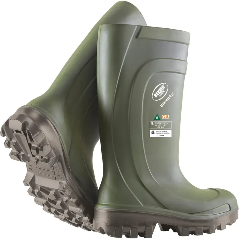 Thermolite Insulated Safety Boots, Polyurethane, Composite Toe, Size 9, Puncture Resistant Sole 1