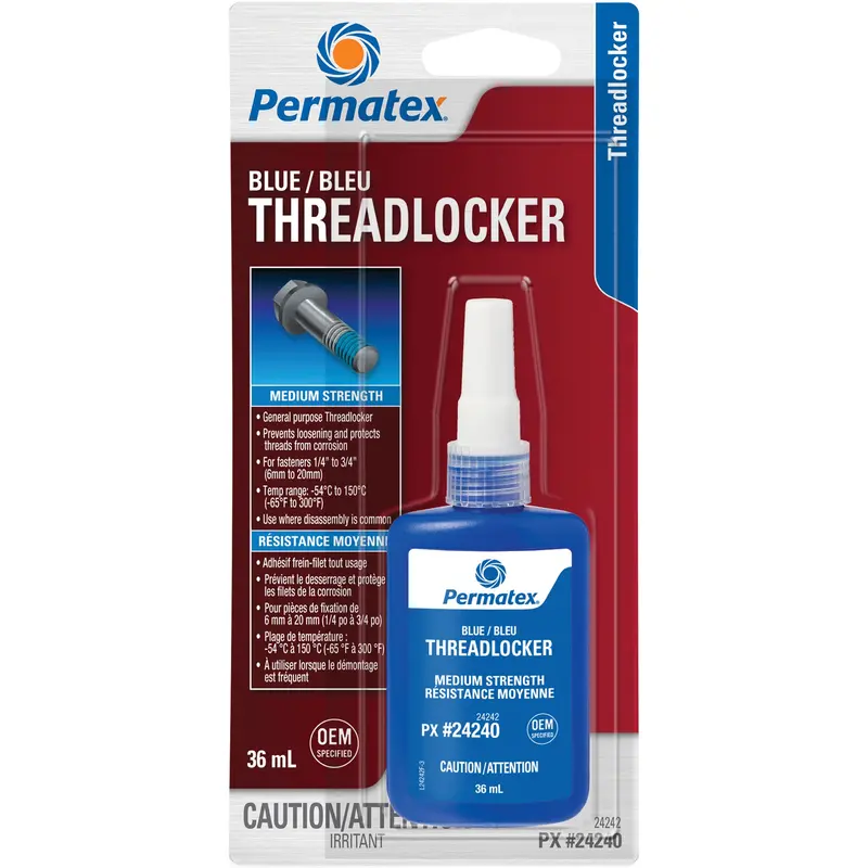 Threadlocker, Blue, Medium, 36 Ml, Bottle 1