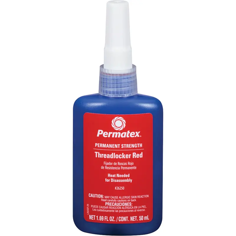 Threadlocker, Red, High, 50 Ml, Bottle 1