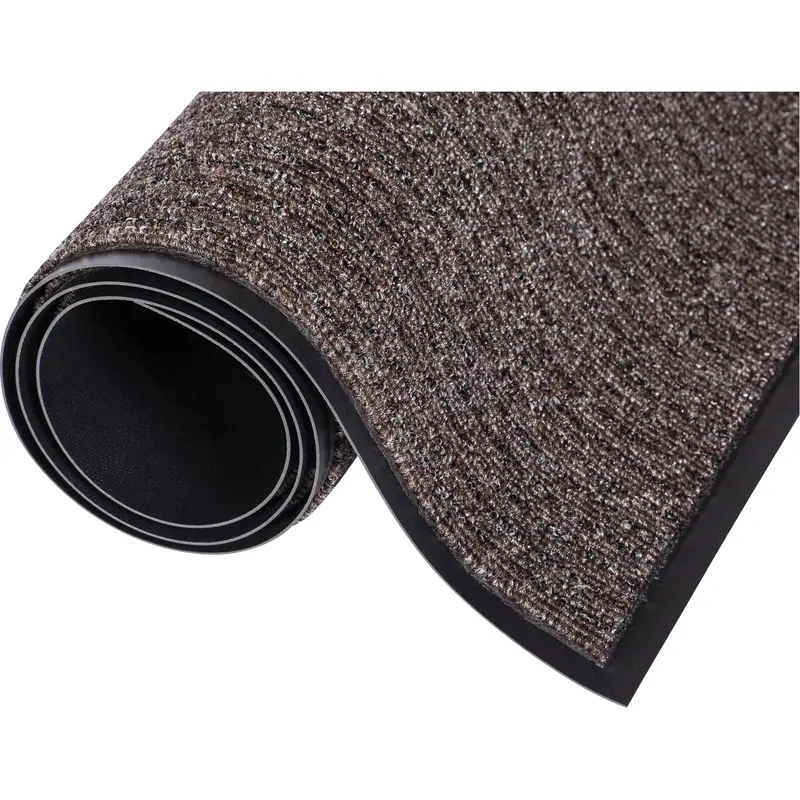 Three-N-One™ Mat, Wiper/Scraper, 4' X 6' X 5/16", Pebble Brown 1