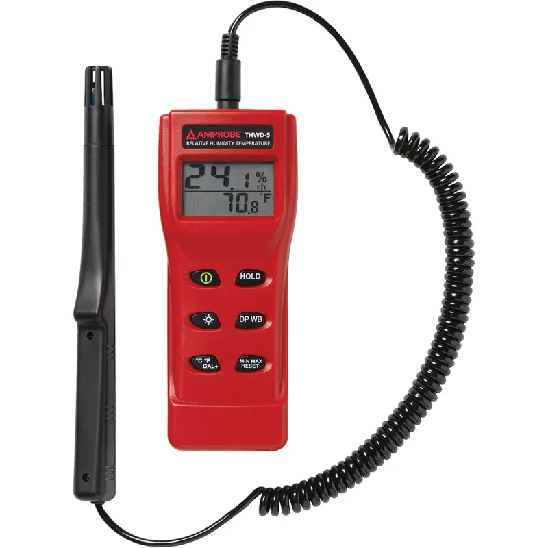Thwd-5 Relative Humidity & Temperature Meter, 0% - 100% Rh, 14°- 140° F ( -10° - 60° C ) 1