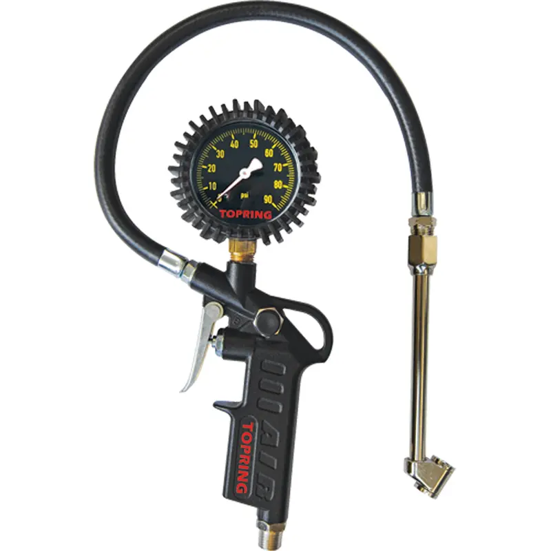 Tire Pressure Gauges - Dual Wheel Type- Pistol Grip Dial Inflator Gauges 1