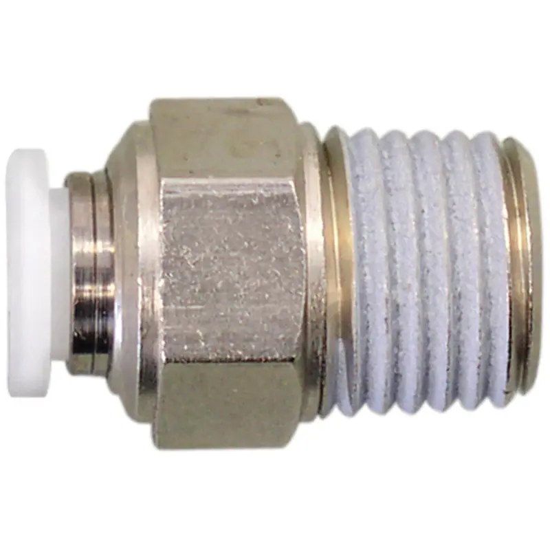 Topfit Male Threaded Straight Connector Fitting, 3/8" Dia, Polymer 1