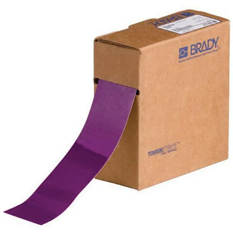 Toughstripe® Floor Marking Tape, 2" X 100', Polyester, Purple 1