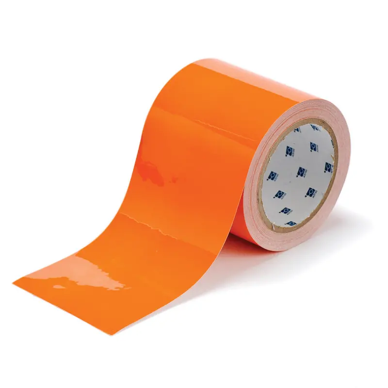 Toughstripe® Floor Marking Tape, 4" X 100', Polyester, Orange 1