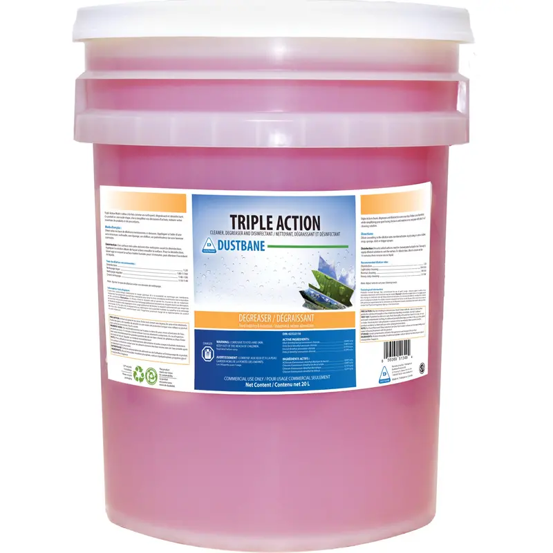Triple Action Disinfecting Cleaner & Degreaser, 20 L, Pail 1