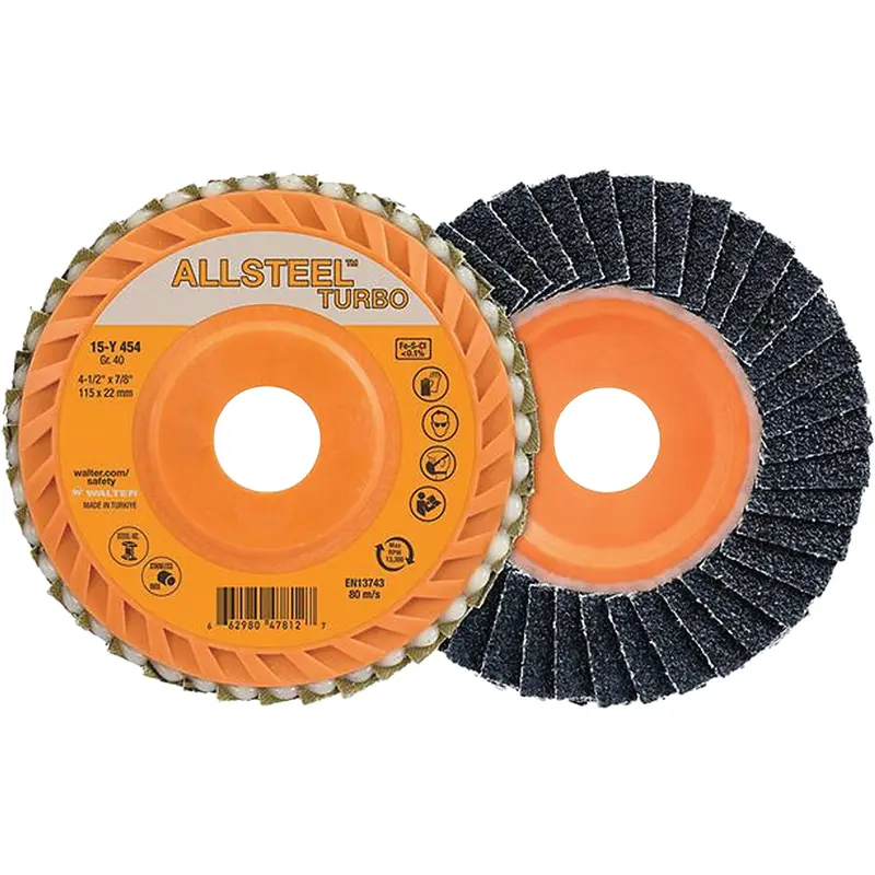 Turbo Flap Disc, 5" X 7/8", 60 Grit, Zirconia Alumina 1