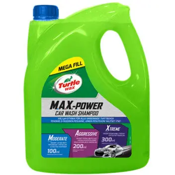 Turtle Wax Max Power Car Wash 4 Litre – Strong Cleaning Formula For Tough Dirt 1