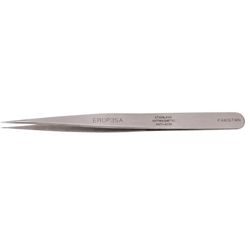 Tweezers - Pointed Tips, Straight - 4.75" (120 Mm) 1
