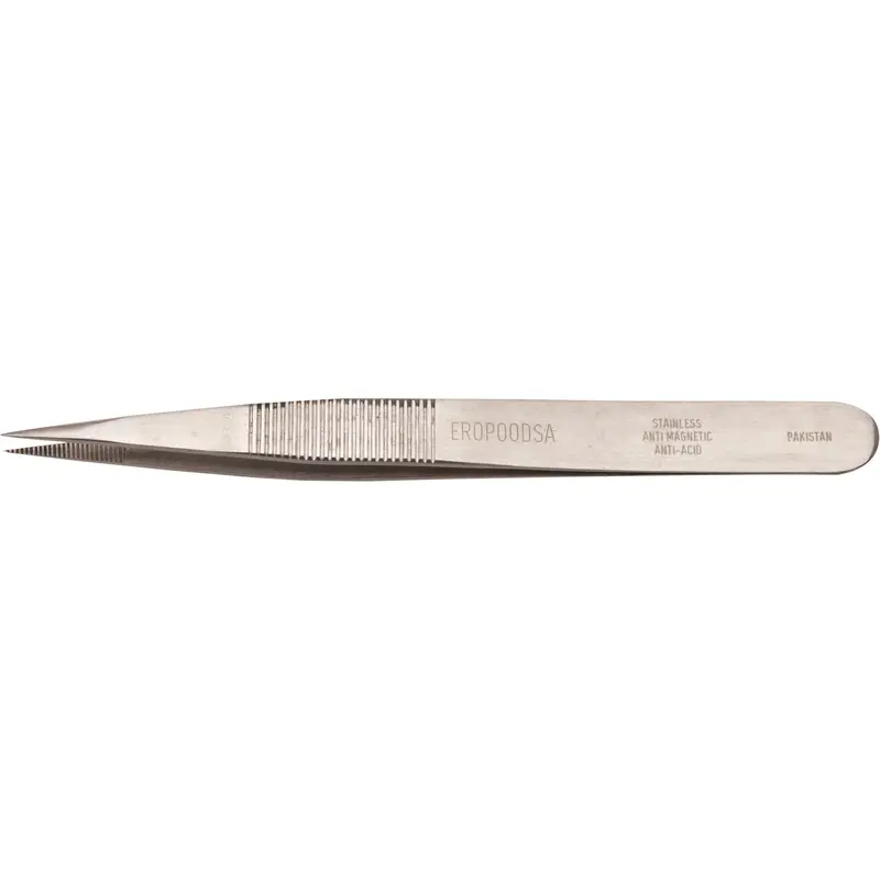 Tweezers - Pointed Tips, Straight - 4.75" (120 Mm) 1