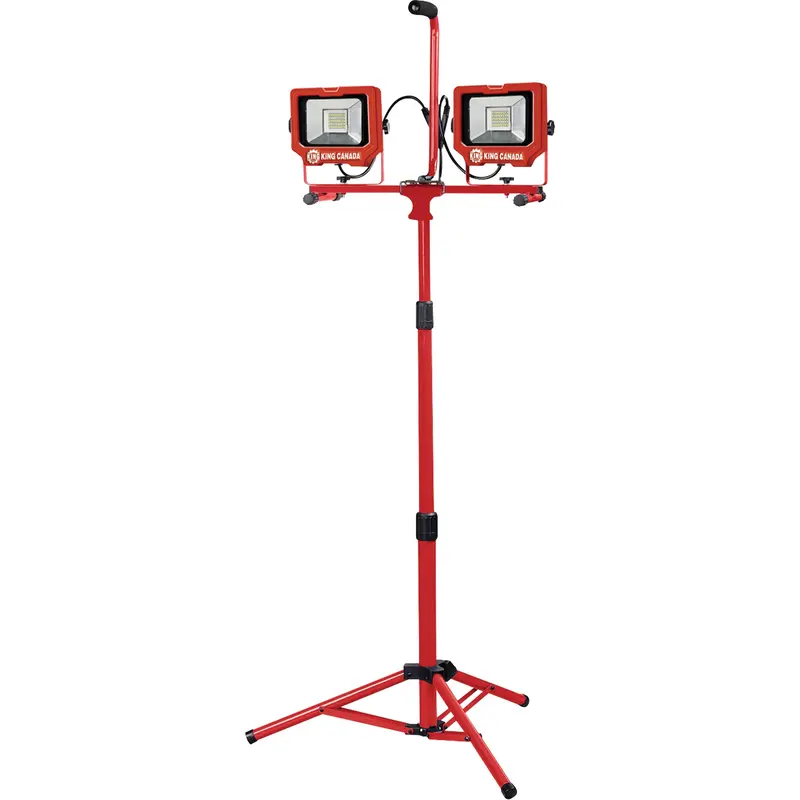 Twin Work Light With Tripod, Led, 40 W, 6000 Lumens, Aluminum Housing 1