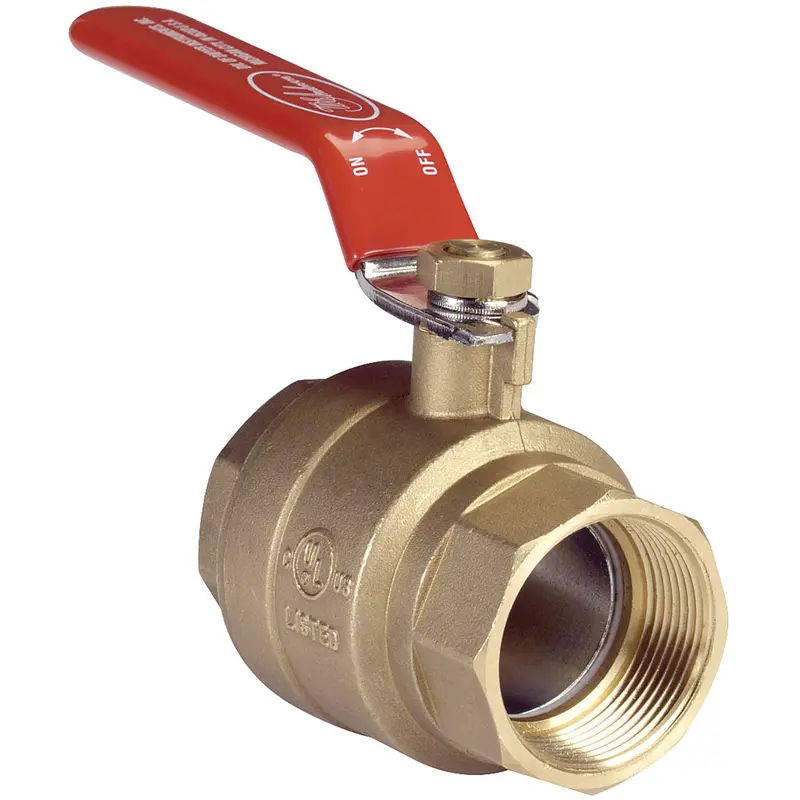 Two-Piece Hand Lever Ball Valves - Series Bv2mb, Brass, Manual, 1/2", Fnpt X Fnpt 1