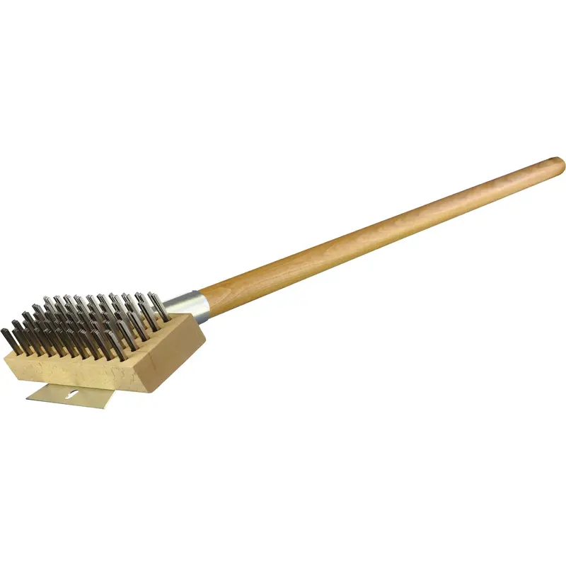 Ultimate Grill And Oven Brush, Flat Steel Wire, 30" Long 1