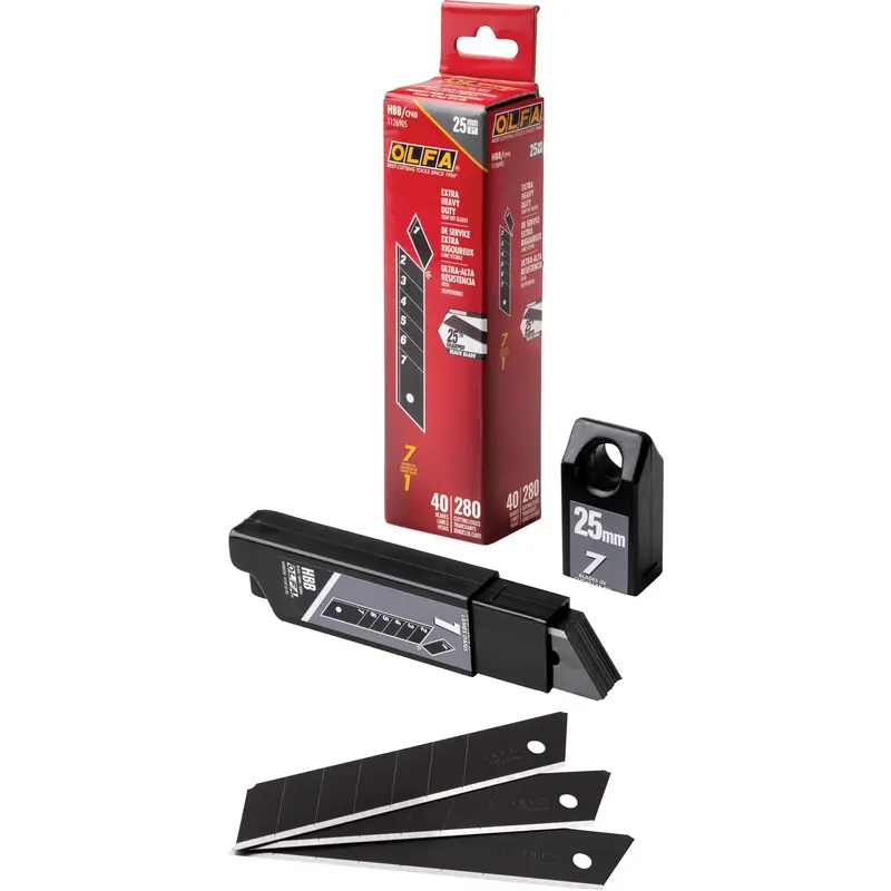 Ultra-Sharp Black Replacement Blades, Snap-Off Style 1