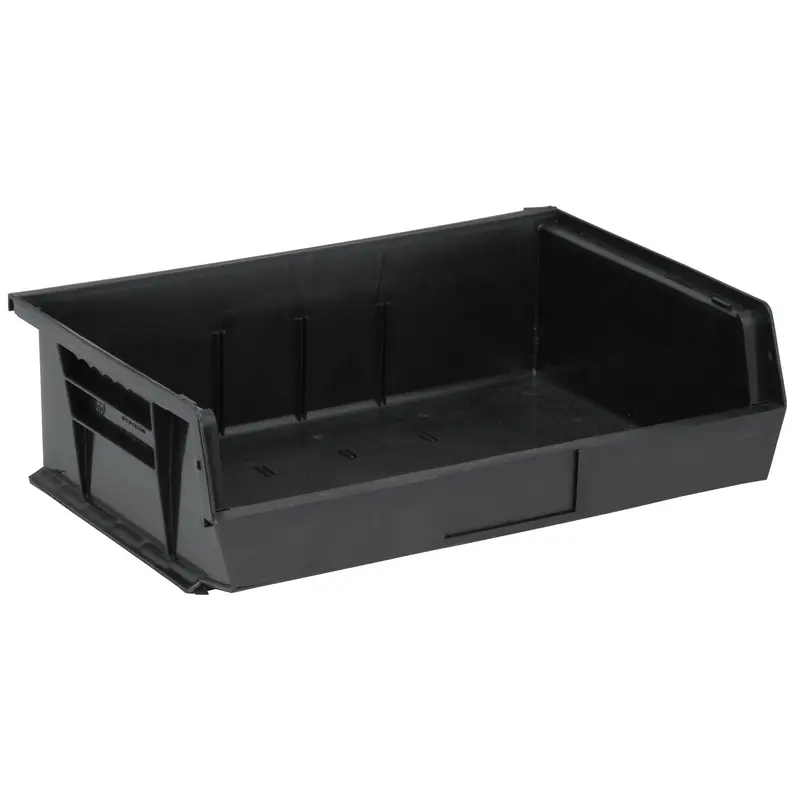 Ultra Stack & Hang Bin, 16-1/2" W X 5" H X 10-7/8" D, Black 1