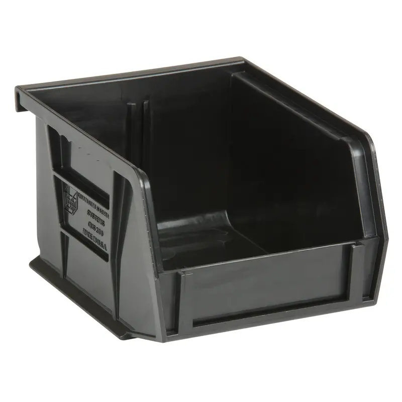 Ultra Stack & Hang Bin, 5-1/2" W X 5" H X 10-7/8" D, Black 1