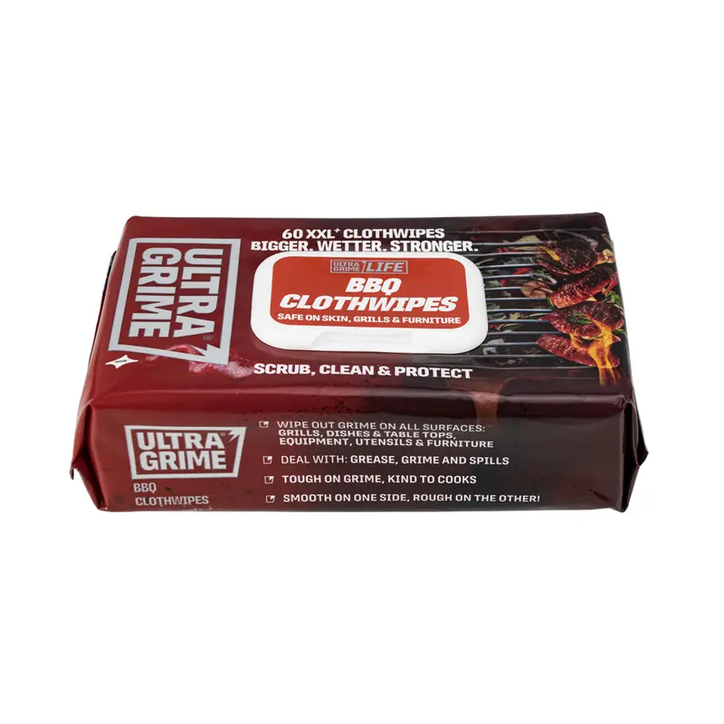 Ultragrime Life Bbq Xxl+ Clothwipes 60Pk 1