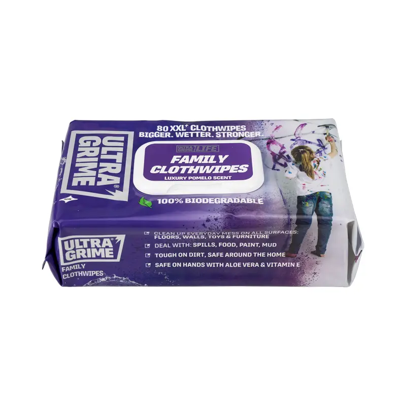 Ultragrime Life Family Xxl+ Clothwipes 80Pk 1