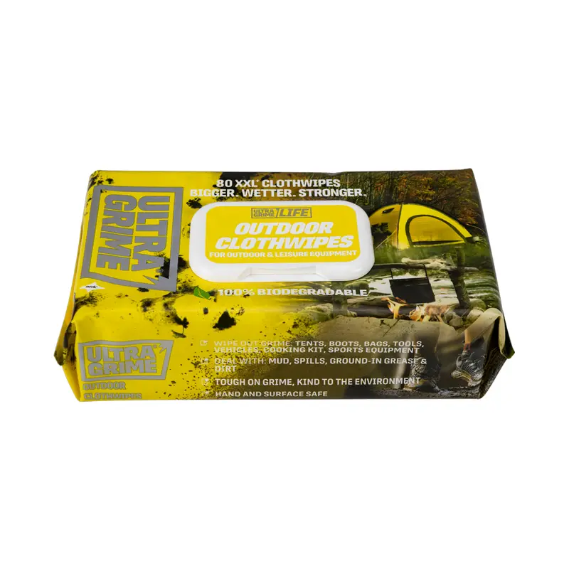 Ultragrime Life Outdoor Xxl+ Clothwipes 80Pk 1