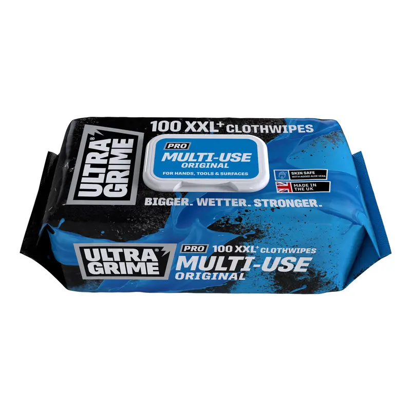Ultragrime Pro Multiuse Xxl+ Clothwipes 100Pk 1