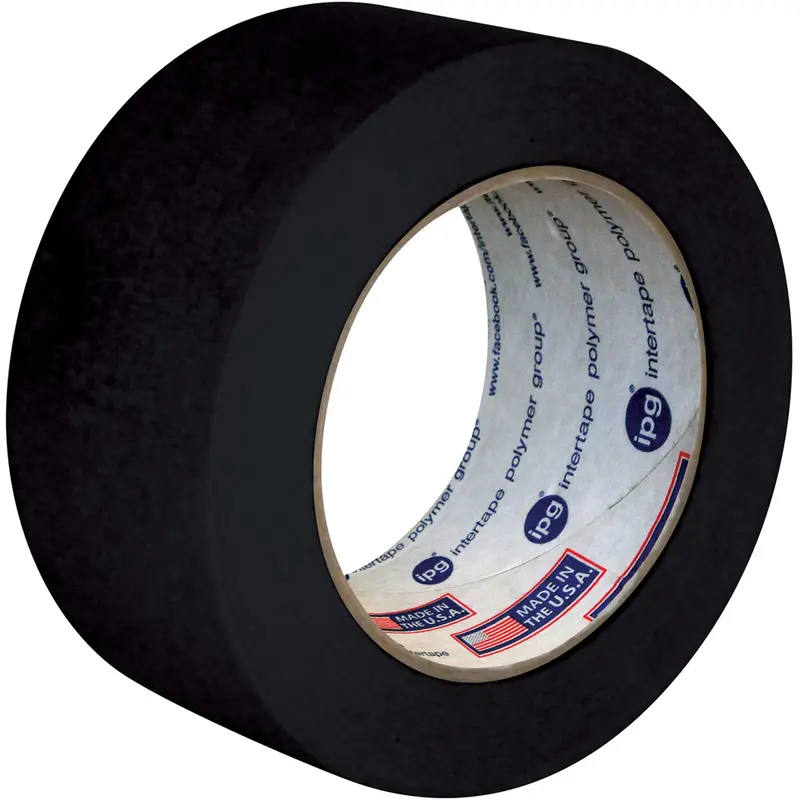 Utility Grade Coloured Masking Tape, 48 Mm (2") X 55 M (180'), Black 1