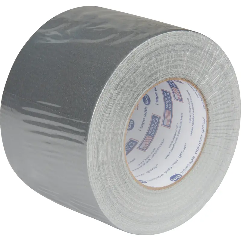 Utility Grade Duct Tape Ac20, 9 Mils, Silver, 96 Mm (3-3/4") X 55 M (180') 1