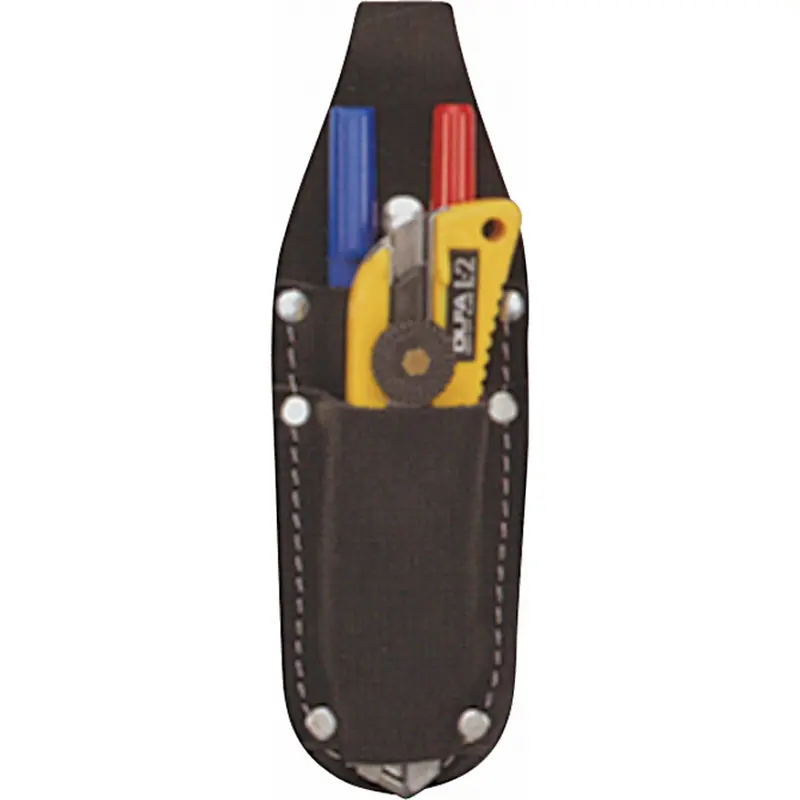 Utility Knife, Pen/Pencil Holder, Knife Holder, Leather, 2 Pockets 1