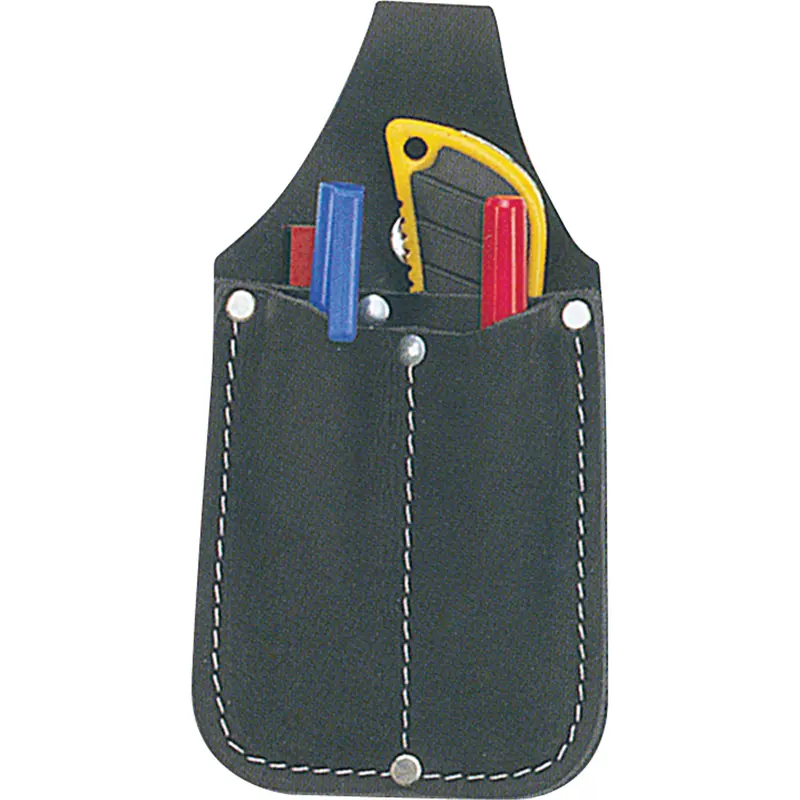 Utility Pouch, Knife Holder, Leather, 3 Pockets 1