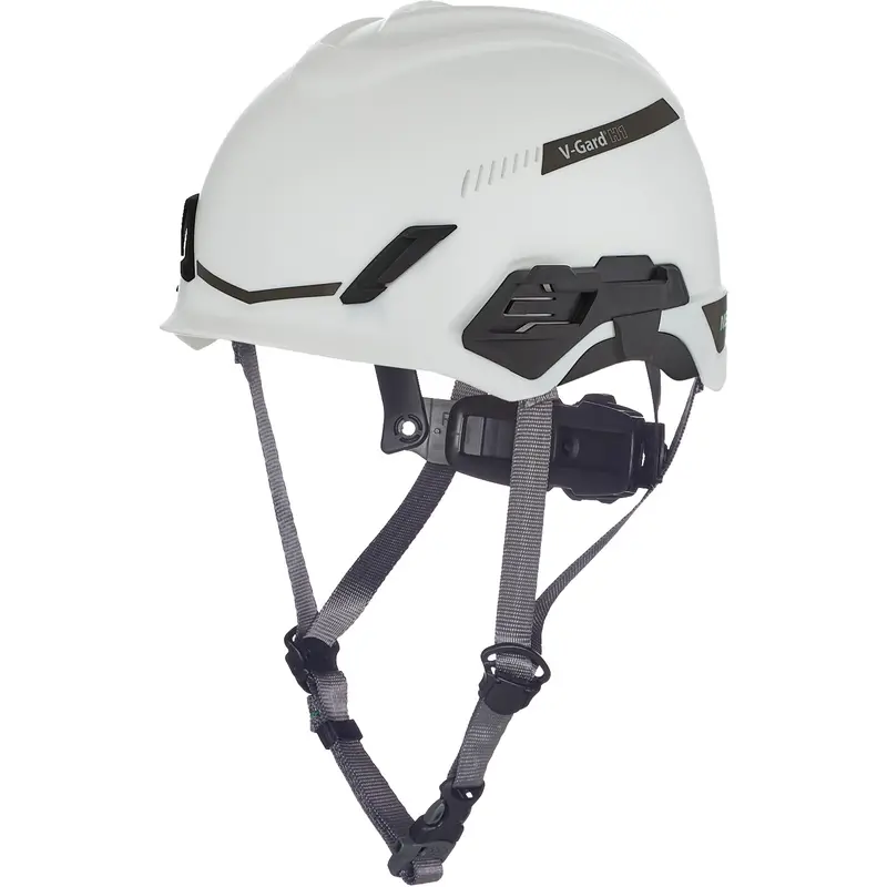 V-Gard® H1 Safety Helmet, Vented, Ratchet, White 1