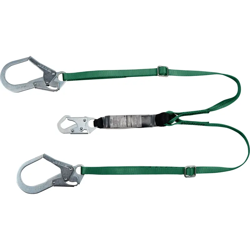 V-Series Lanyard, 6', Rebar Hook Center, Snap Hook Leg Ends, Polyester 1