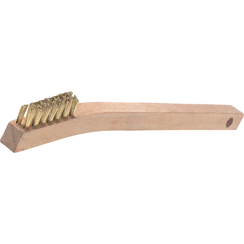 V-Trim Small Handle Scratch Brushes, Brass, 3 X 7 Wire Rows, 7-7/8" Long 1