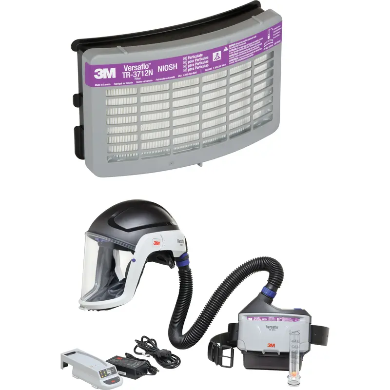 Versaflo™ Heavy Industry Papr Kit, Hard Hat & Faceshield, Lithium-Ion Battery 1