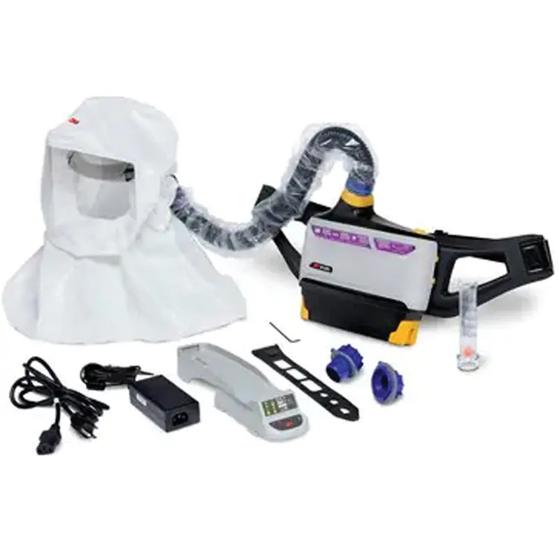 Versaflo™ Powered Air Purifying Respirator Easy Clean Kit, Loose Fitting Hood & Faceshield, Lithium-Ion Battery 1