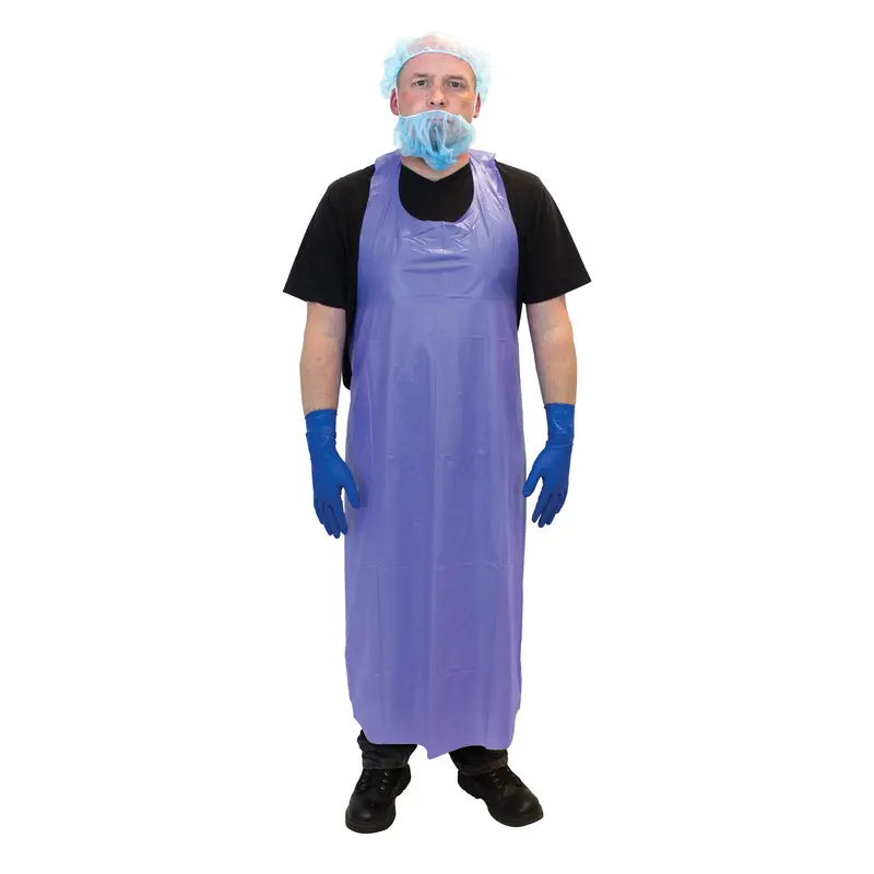 Vinyl Aprons, Vinyl, Blue, 35" W X 45" L 1