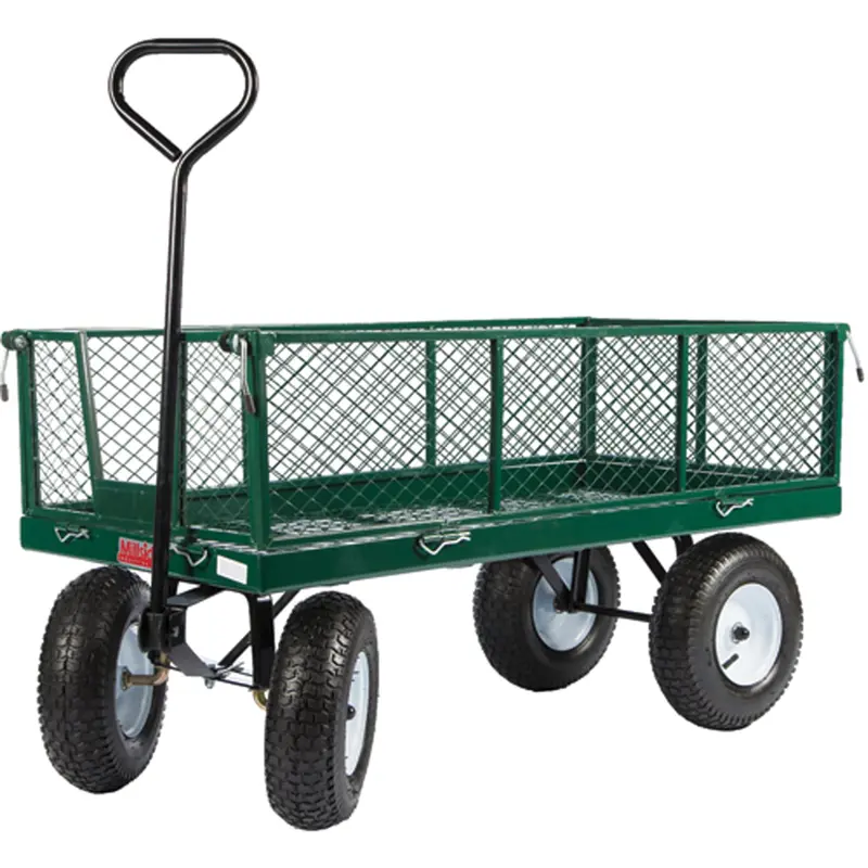 Wagons With Fold-Down Racks, 24" W X 48" L, 800 Lbs. Capacity 1