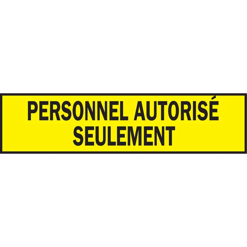 Warning Barricade Tape, French, 3" W X 200' L, 3.5 Mils, Black On Yellow 1