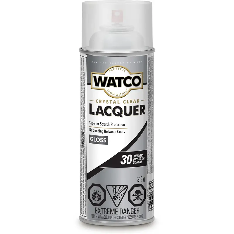 Watco® Lacquer Wood Finish, 319 G, Clear, Gloss 1