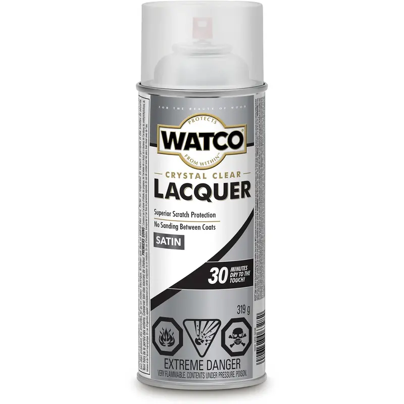 Watco® Lacquer Wood Finish, 319 G, Clear, Satin 1